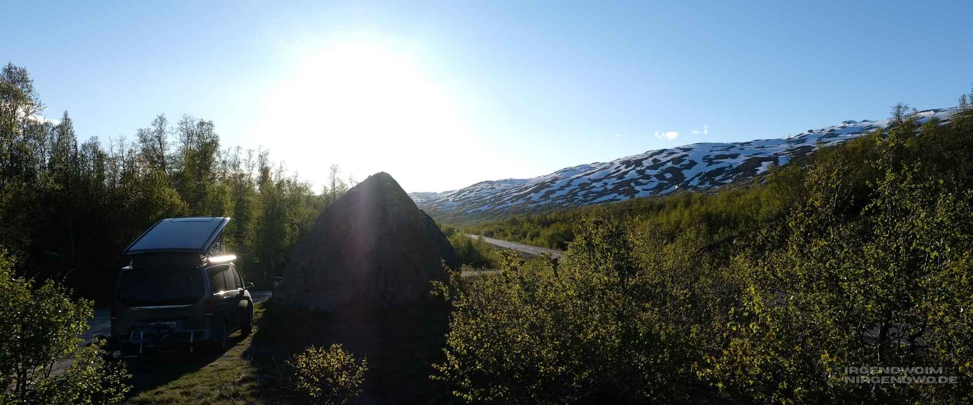 Mercedes Camper in Norwegen