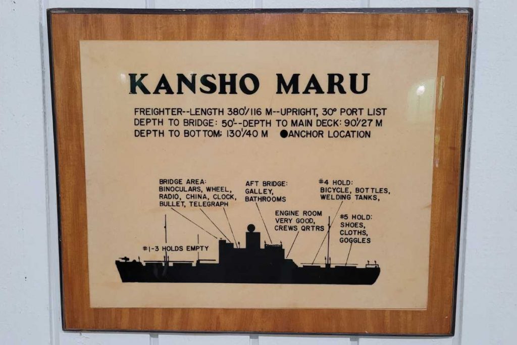 Tauchplatzbeschreibung Kansho Maru auf Chuuk Lagoon