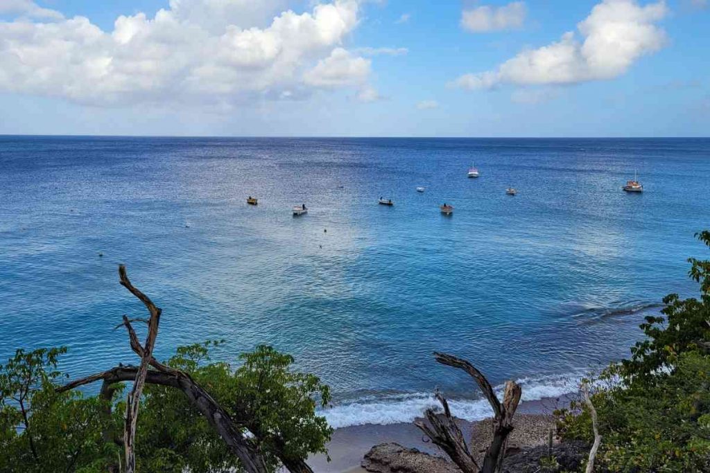 Blick aufs Meer in Westpunt auf Curacao
