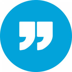 Icon mit Anführungszeichen