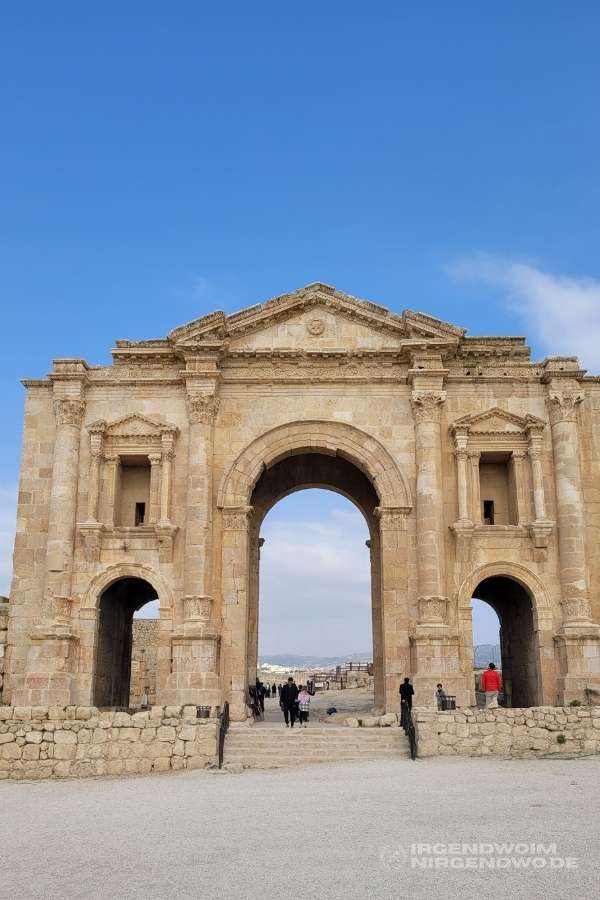 Hadriansbogen in Jerash, Jordanien