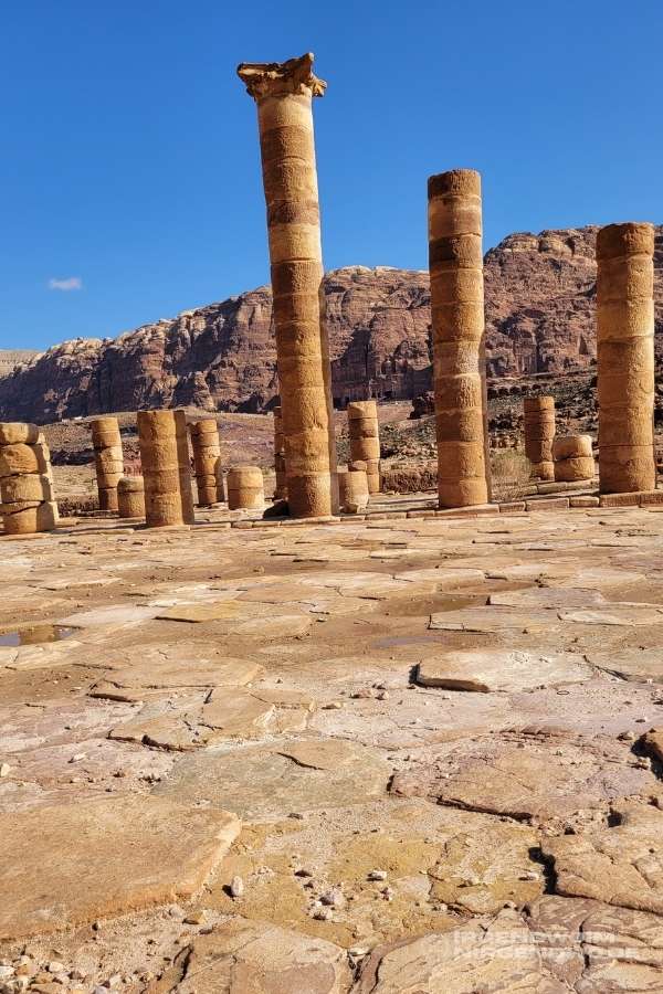 Tempel in der Felsenstadt Petra in Jordanien