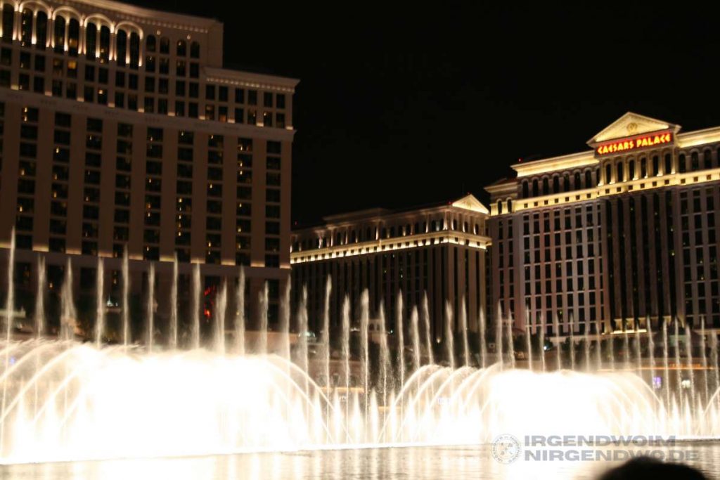 Die Fountains of Bellagio in Las Vegas