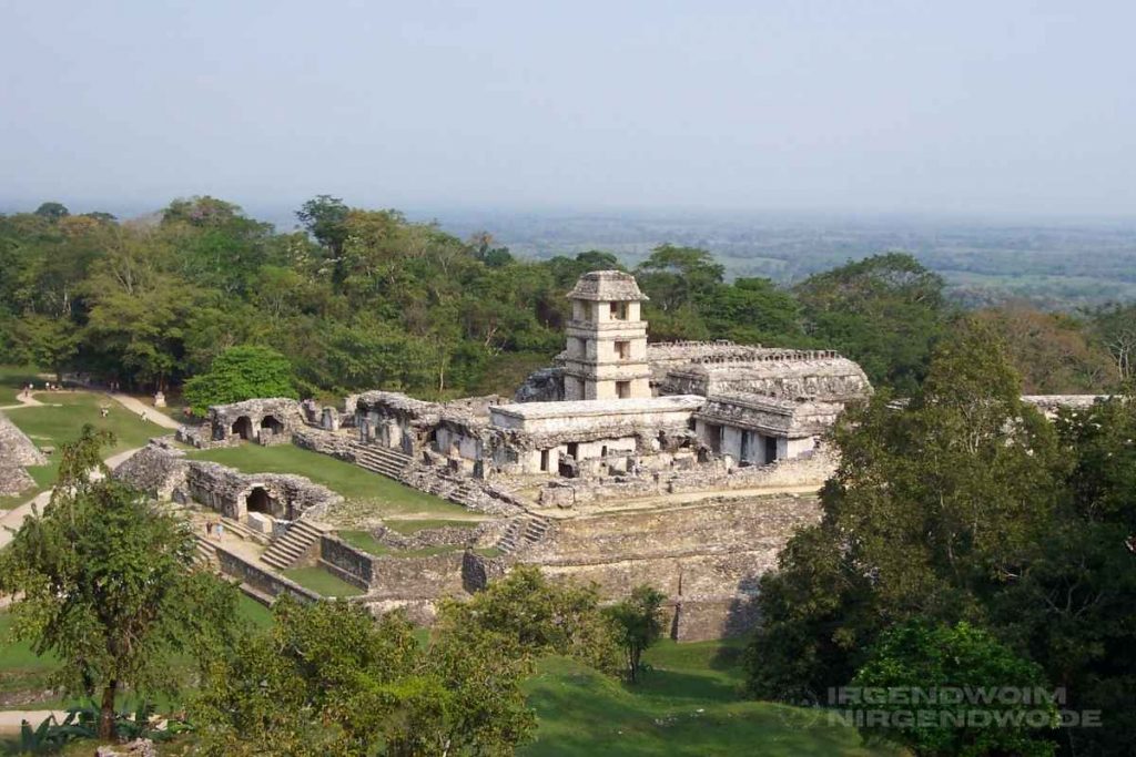 Die Ruinen in Palenque in Mexiko