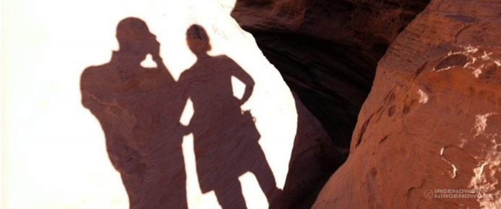 Schattenbild von Markus und Andrea