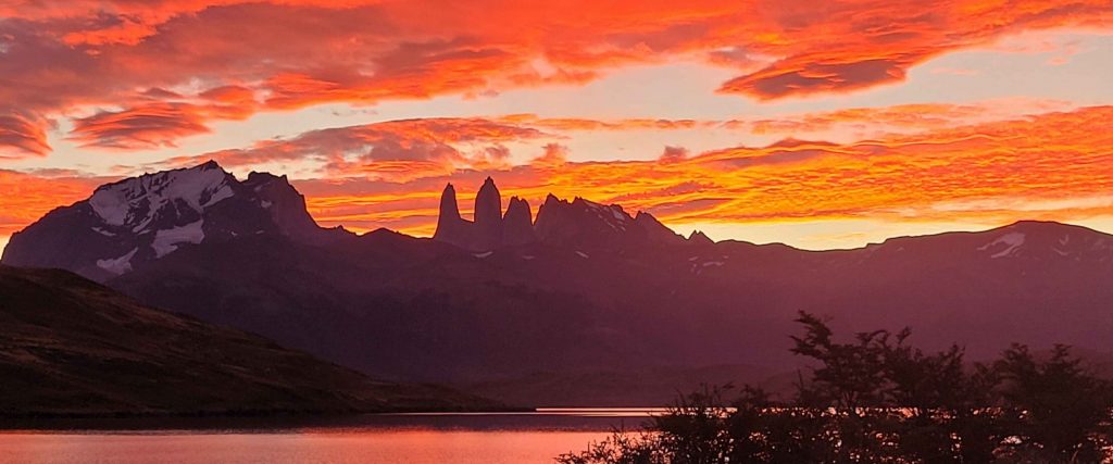 Torres del Paine Nationalpark Chile, Blick auf die drei Granittürme