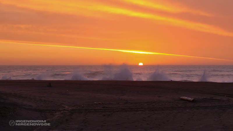 Sonnenuntergang an der chilenischen Pazifikküste