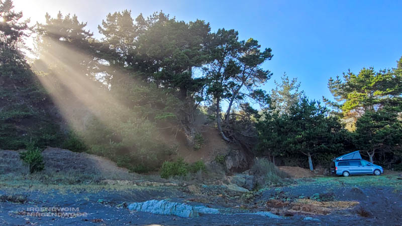 Mercedes Marco Polo Campervan an der chilenischen Pazifikküste